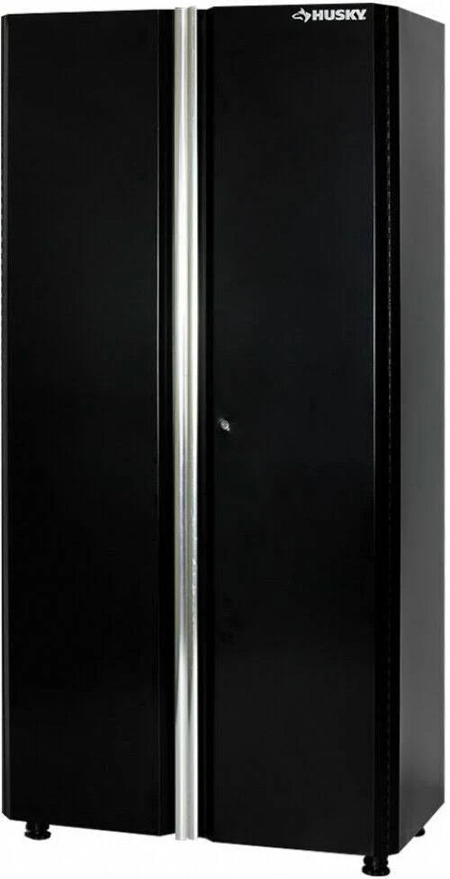 72 in. H x 36 in. W Adjustable Shelves Steel Black Garage Floor Cabinet K9937