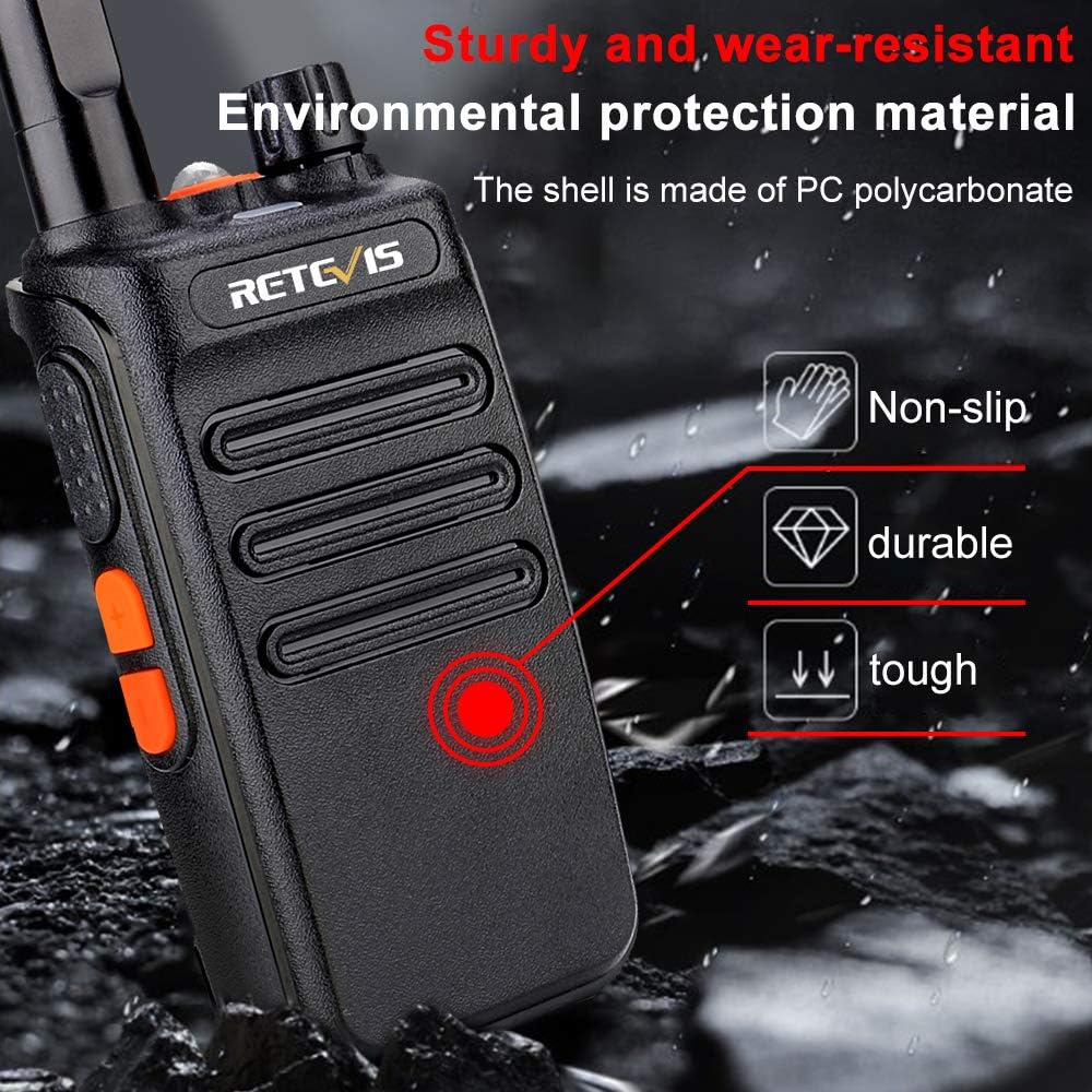 Walkie Talkie 6 Pack, Two Way Radios with Flashlight Z7508