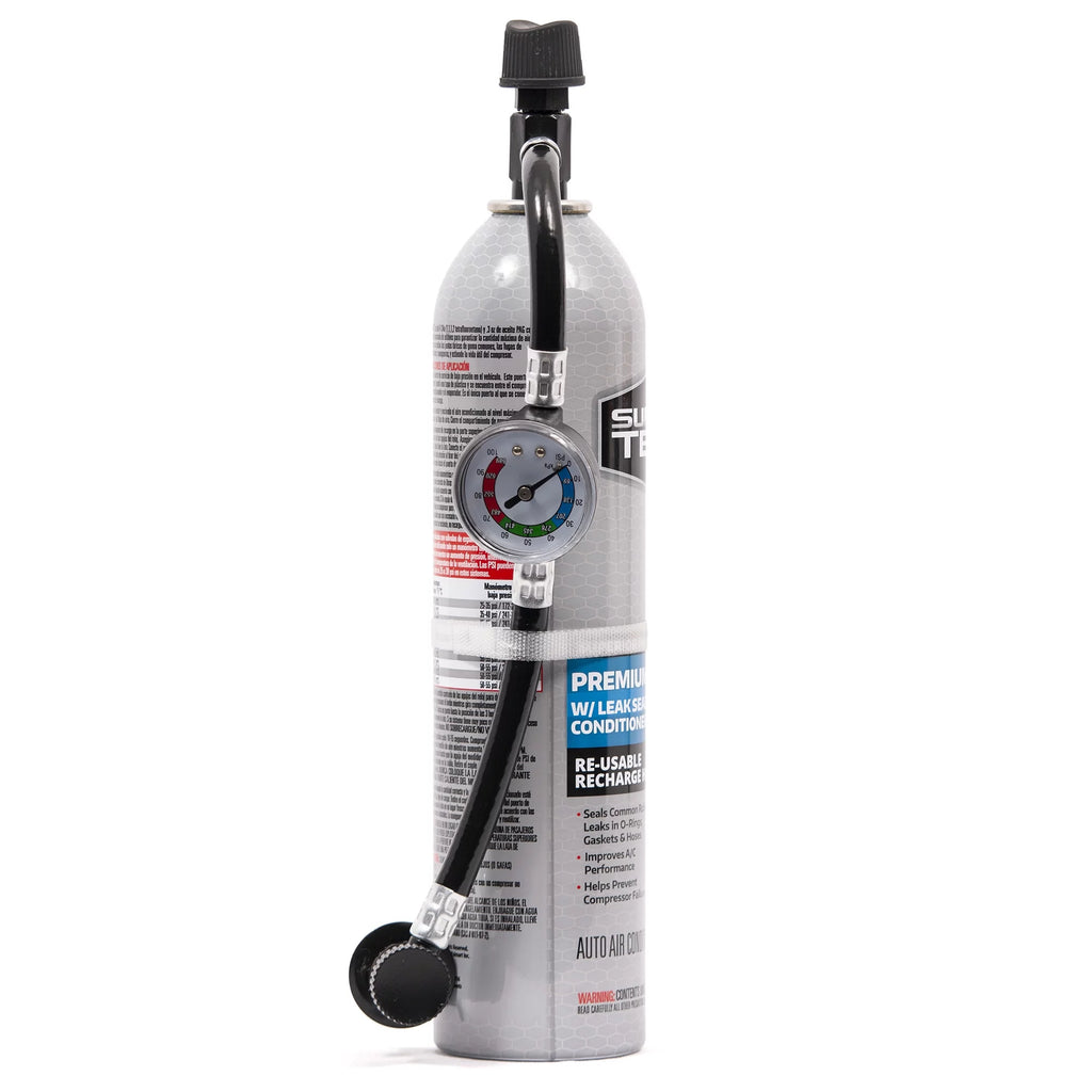 R-134a Automotive Refrigerant with Hose and Gauge, 18 oz F357165