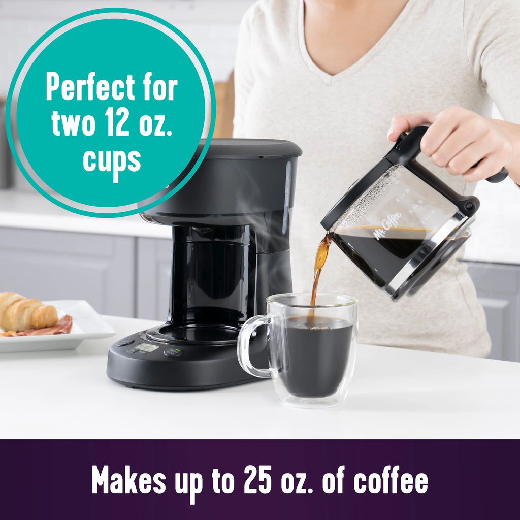 25 oz. Mini Brew Black Programmable Coffee Maker R1784