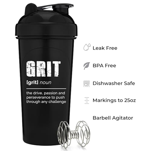 [4 Pack] 28oz Shaker Bottle with Mixer Agitators X283