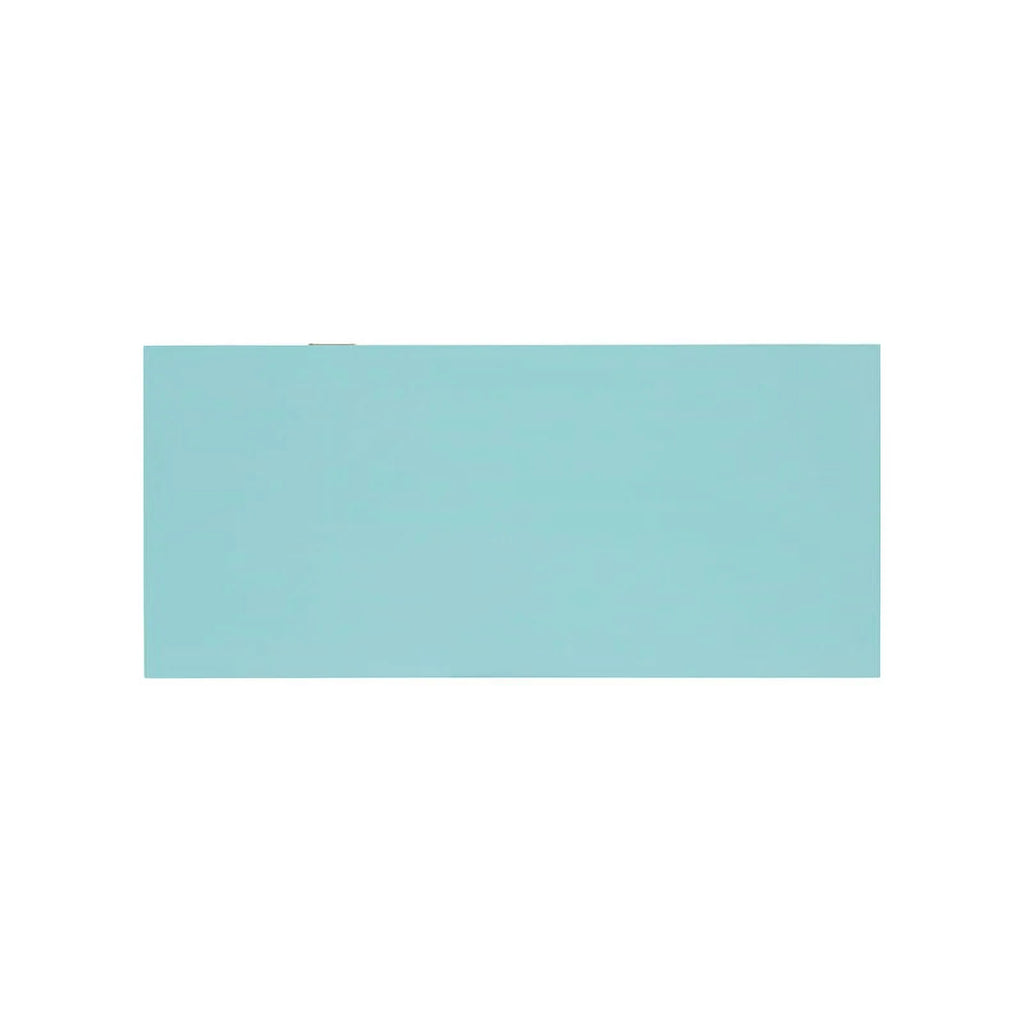 Blue Wood Two Drawer Writing Desk P93105