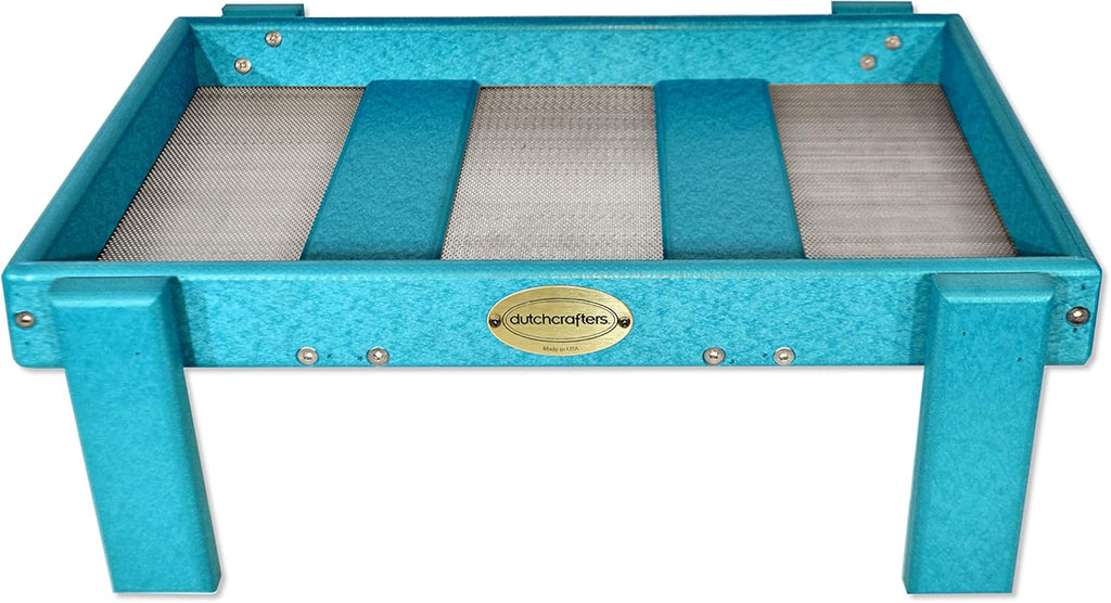 Plastic Platform Ground Bird Feeder Tray (Turf Green) M868