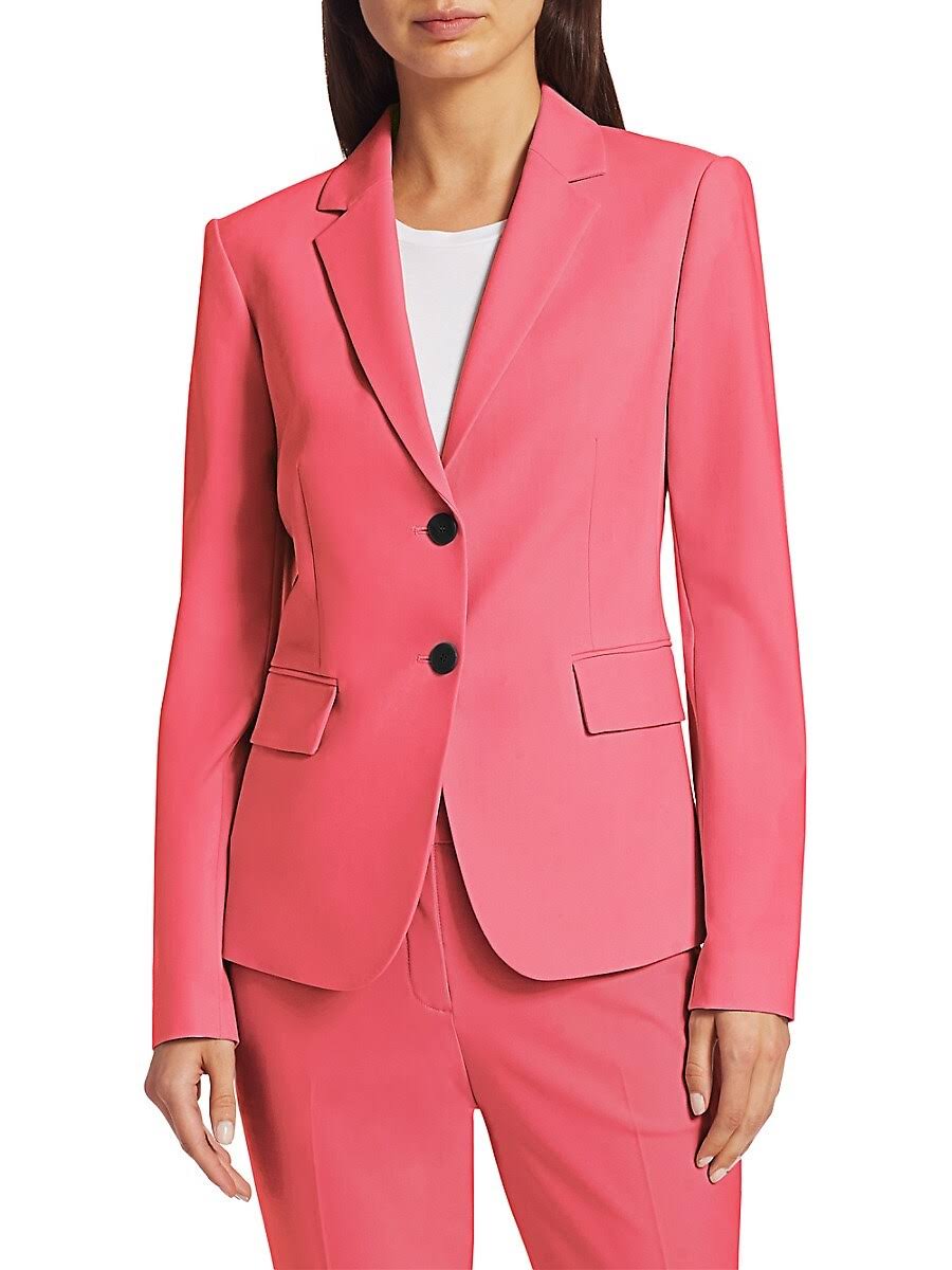 Deep Navy Wool-Blend Blazer W126