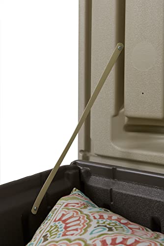 Brown 73 Gal Weather Resistant Resin Deck Box T256229