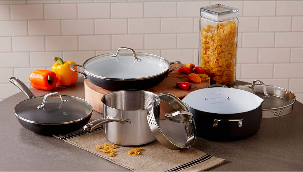 Black 10-Inch Omelette Fry Pan with Cover B953410