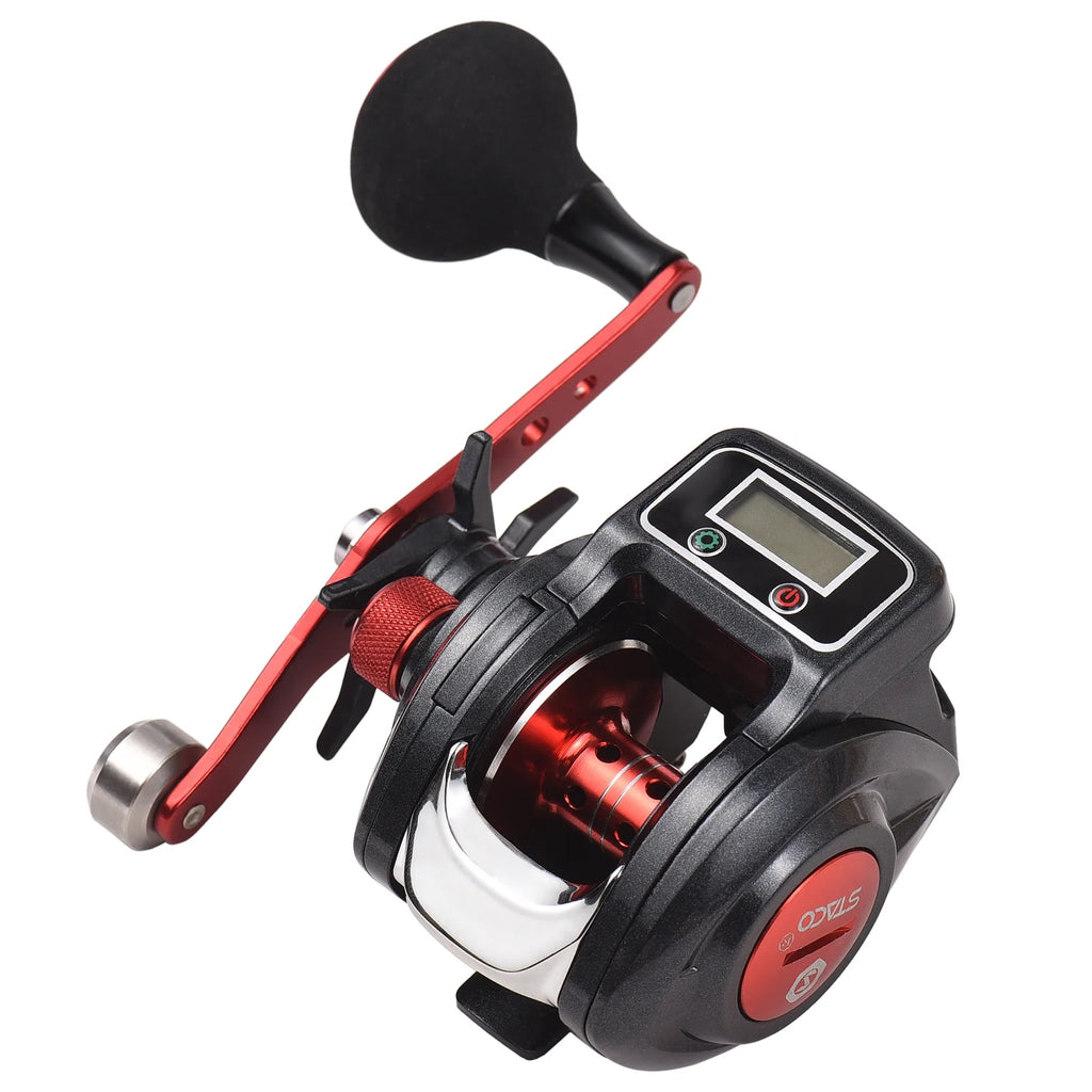 Fishing Reel Line Counter Reel 16+1 Ball Bearings Ice Fishing Reel 6.3:1 Gear Ratio I829816