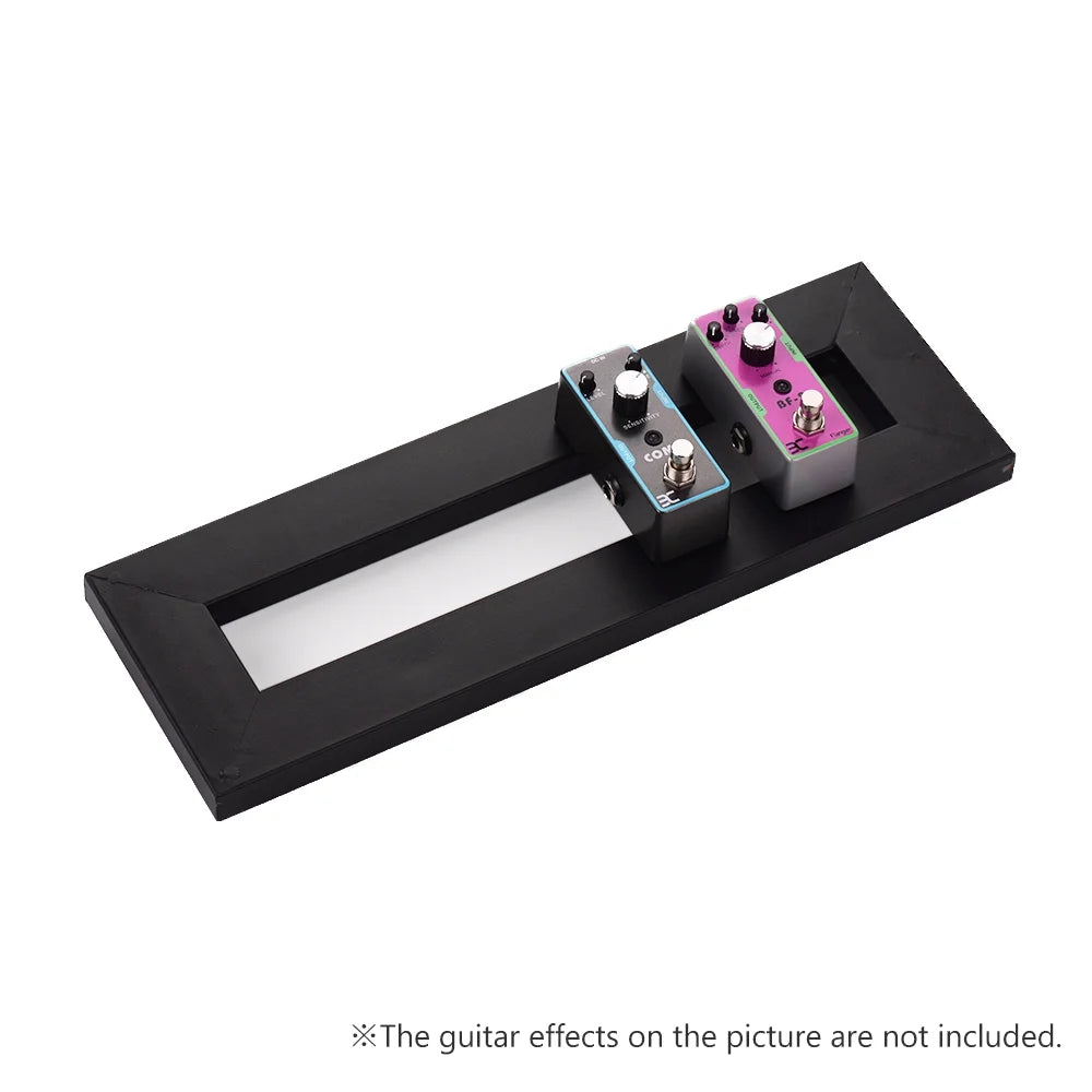 Guitar Effect Pedal Board Holder with Fastening Tapes Cable Tie Patch R239485