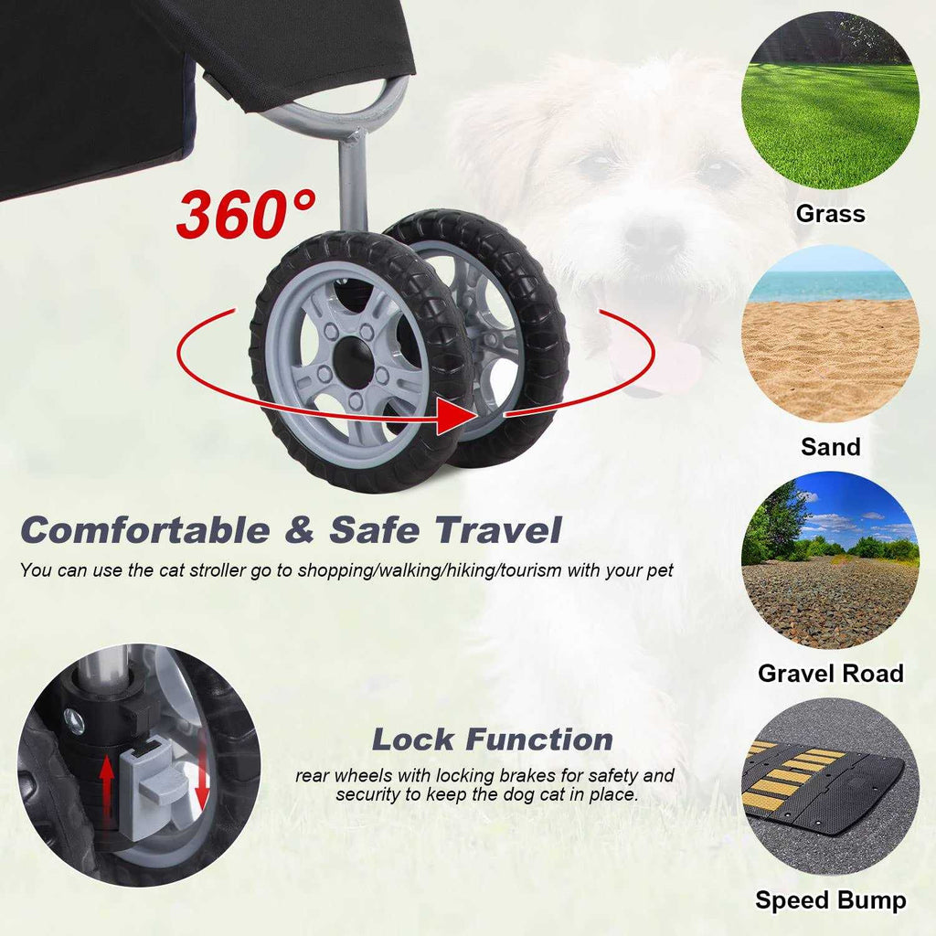 Pet Stroller Folding Carrier Z737221