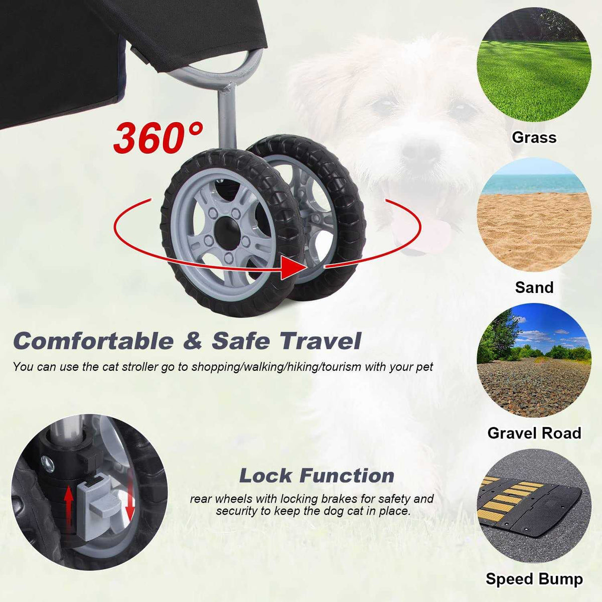 Pet Stroller Folding Carrier Z737221