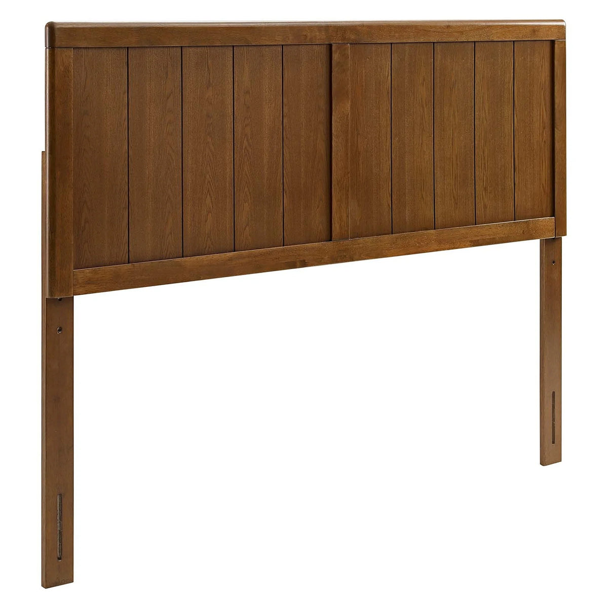 Queen Size Walnut Wooden Headboard T560996