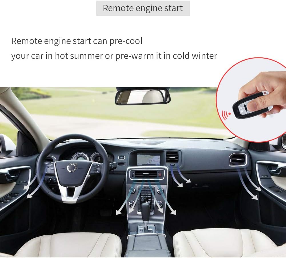 Smart Key PKE Car Alarm System Passive Keyless Entry Auto Start Engine Start Stop Button Touch Password Keypad J957543