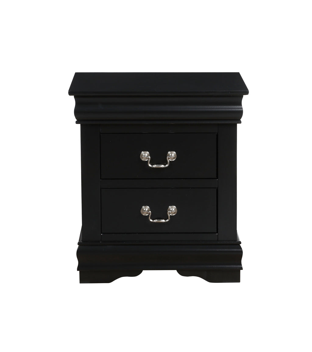 Vintage Wood Nightstand with Drawers B543172