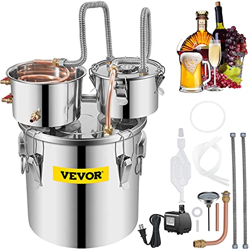 Stainless Steel Alcohol Distiller with Copper Tube and Circulating Pump, 3 Pots I878637