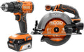 18V Hammer Drill and Circular Saw Kit with 2.0 and 4.0 Ah Batteries and Charger L8568