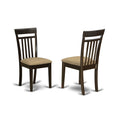 Set of 2 Dining Chairs with Linen Seat T33835