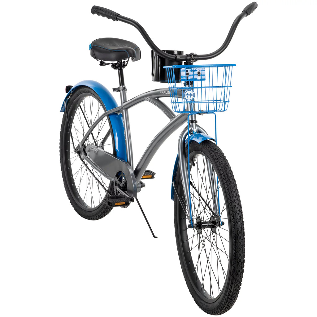 Gray and Blue 26-In. Cruiser Bicycle Z730