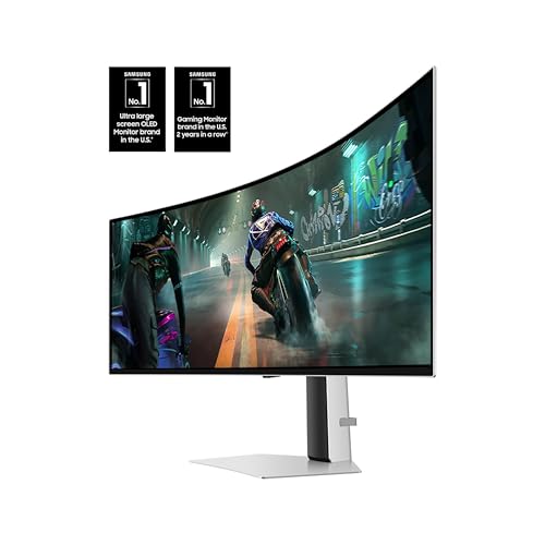 49" Dual QHD QD-OLED Curved Gaming Monitor, 144Hz, 0.03ms C62210