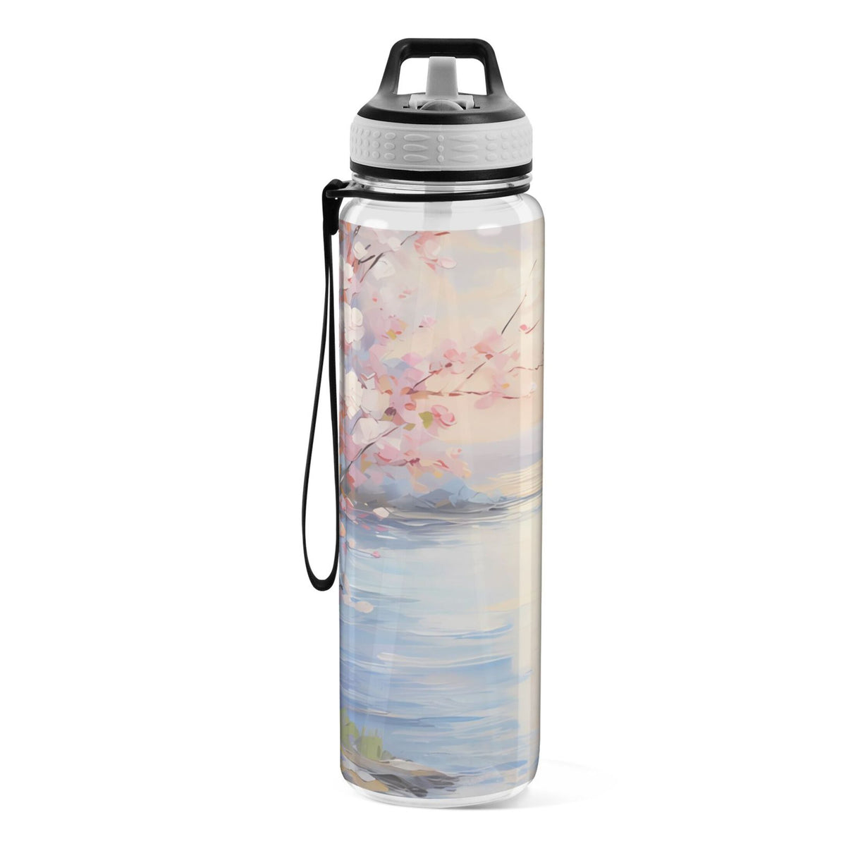 32oz Tritan Leakproof Clear Sports Water Bottle H6922