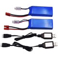 2 Pack 7.4V 2000mAh Lipo Battery and Charger Cable I700440