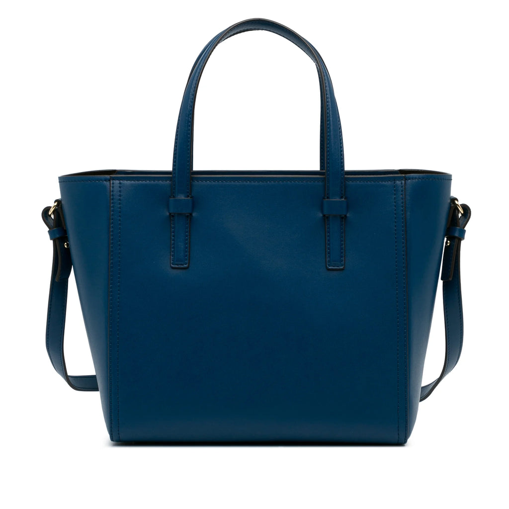 Blue Calf Leather Satchel D208