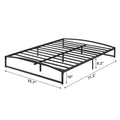 6 Inch Queen Size Metal Platform Bed Frame with Slat Support R7280