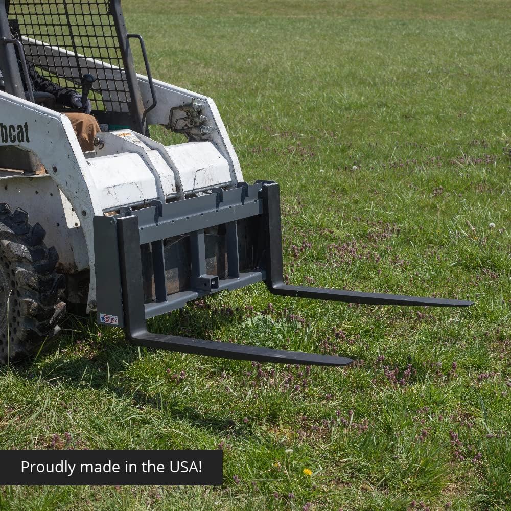 42" Pallet Fork & Trailer Hitch Skid Steer Attachment F144