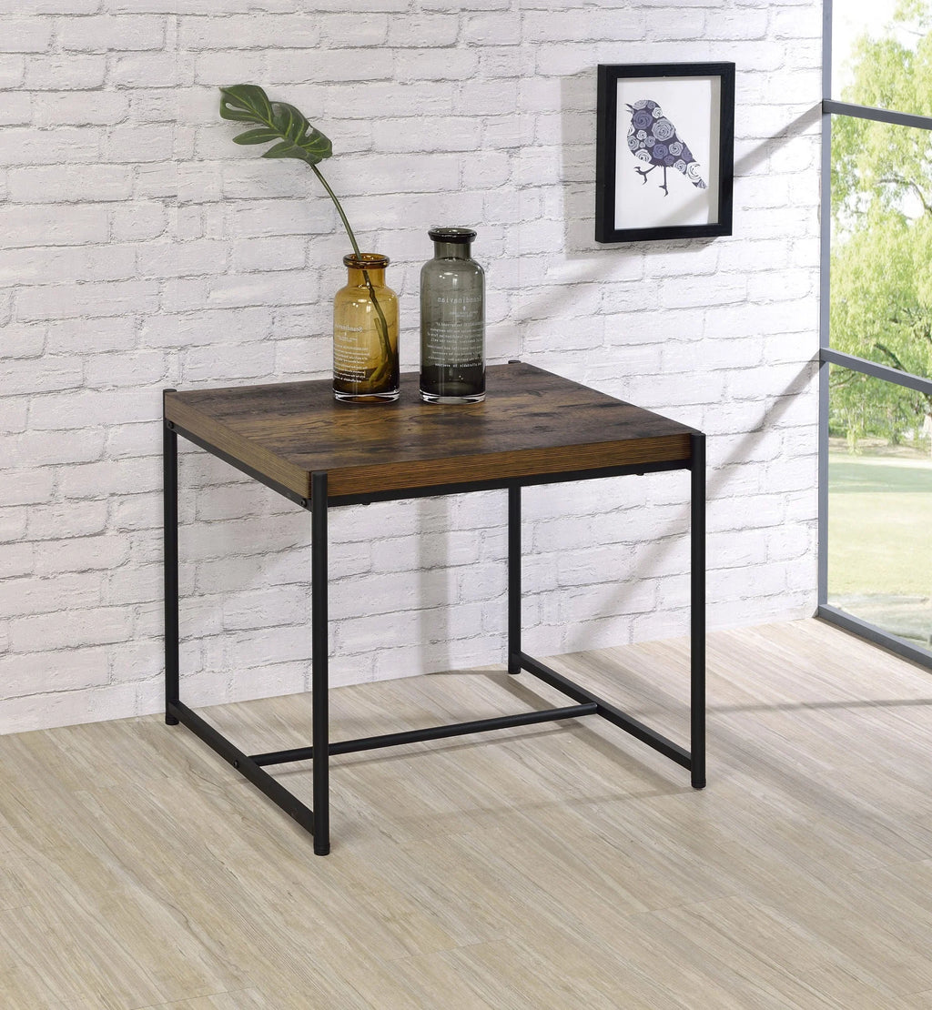 3 Piece Brown Engineered Wood Coffee and End Table Set S692280