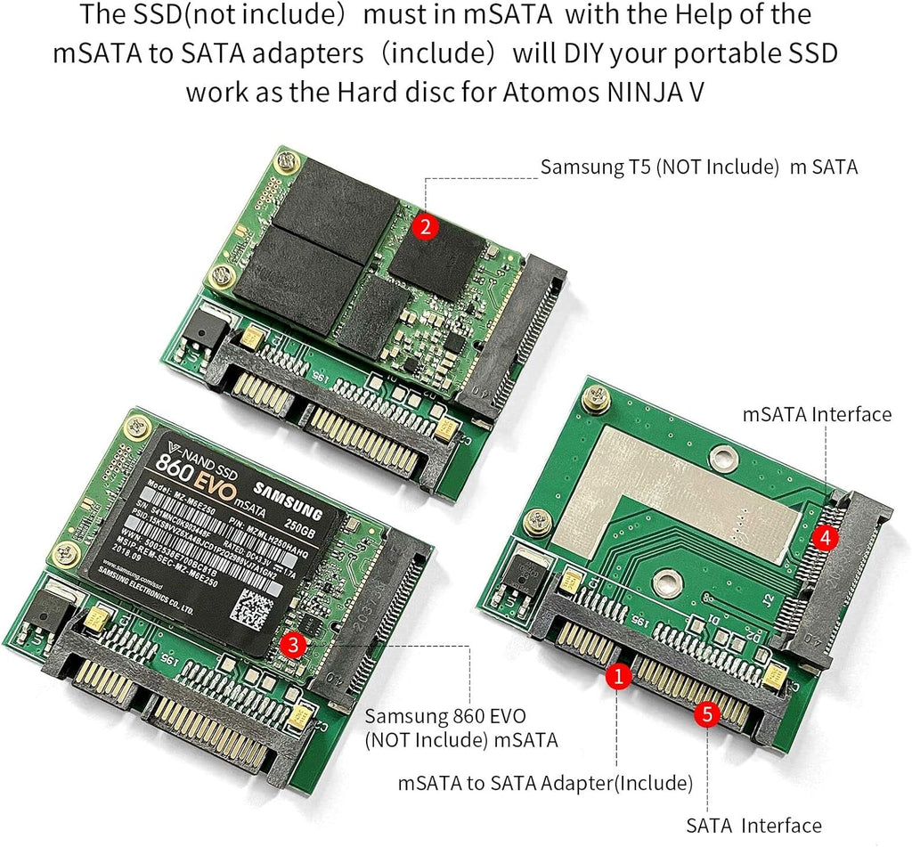 mSATA SSD Case with mSATA to SATA Adapter X411370