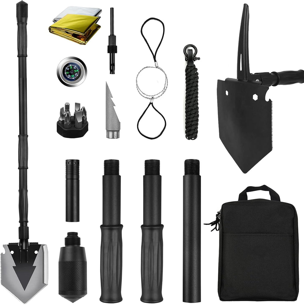 Camping Shovel 38 inch Folding Shovel with Pickaxe K887