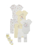 9-Piece Bodysuits and Pants Outfit Set D807