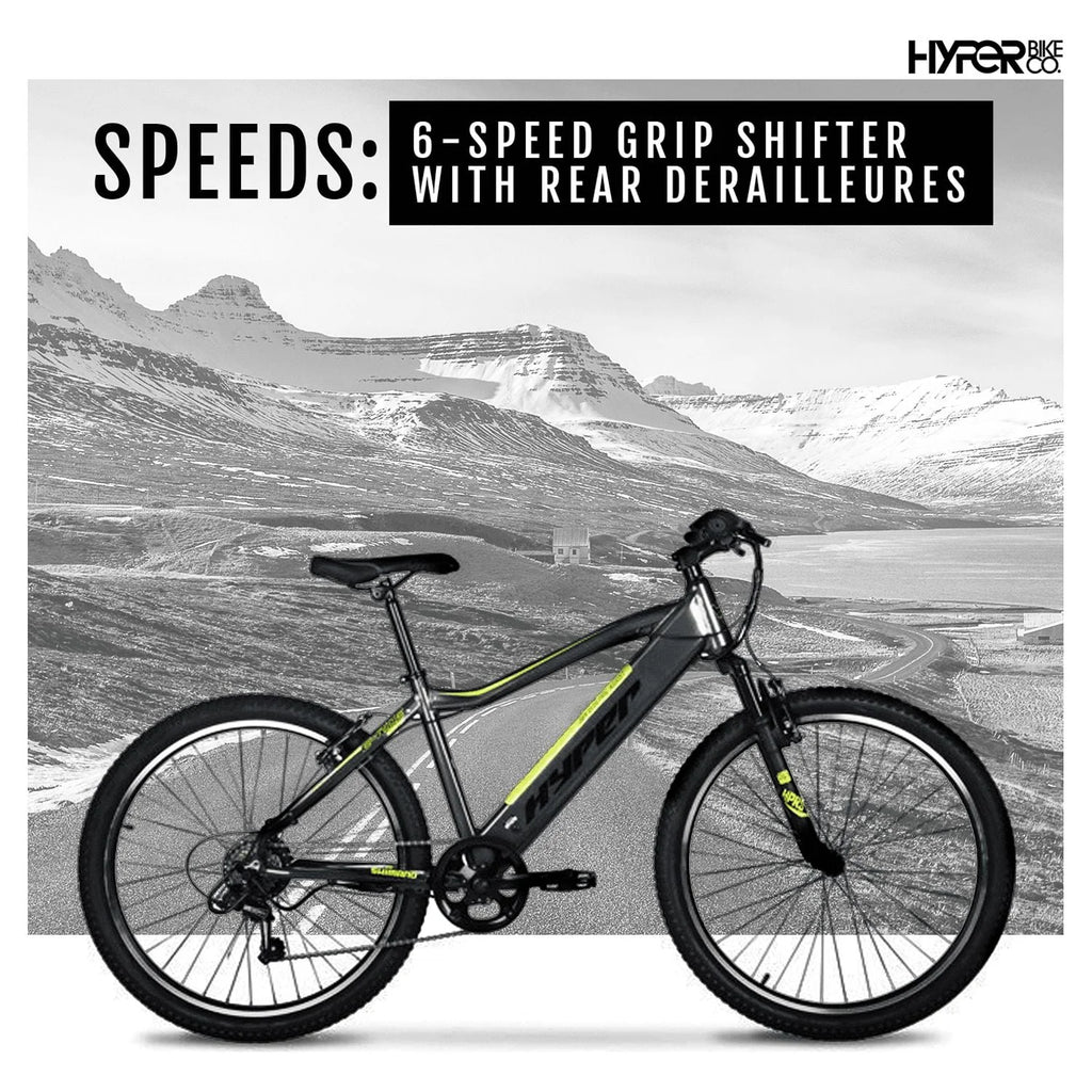 26 36V Electric Mountain Bike 250W Black H4830