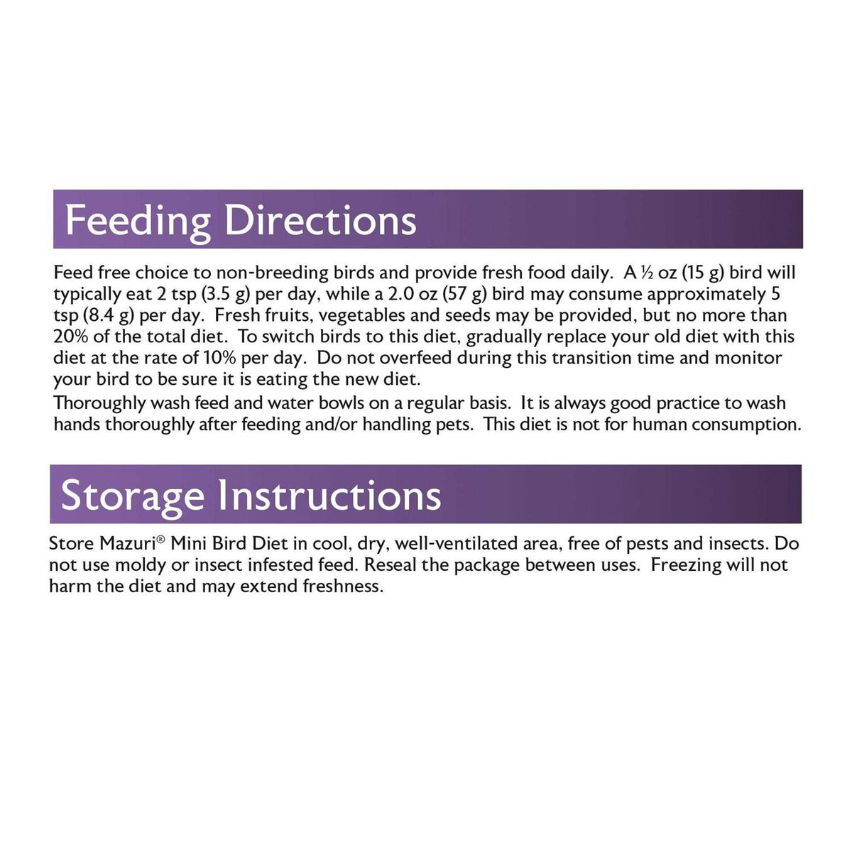 Mini Bird Food A203