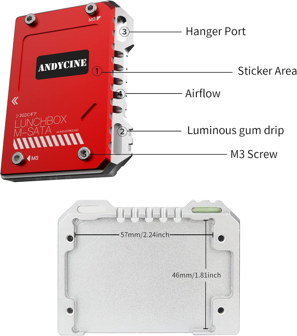 mSATA SSD Case with mSATA to SATA Adapter X411370