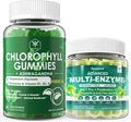 Digestive Enzymes Gummies & Chlorophyll Fiber Gummies Bundle Y7748