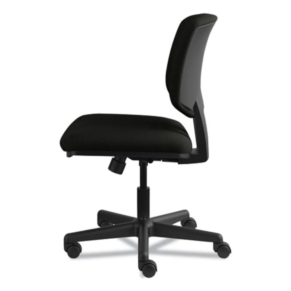 Black Leather Task Chair with Synchro-Tilt O84126
