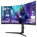 34" Ultrawide 2K Curved Gaming Monitor with 165Hz Refresh Rate, 21:9 Aspect Ratio, 3440x1440 Resolution, VA Panel M992808
