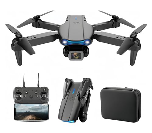 1080P Dual HD Camera RC Quadcopter Drone with 2 Batteries and Carrying Case V922343