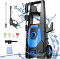 1800W Electric Pressure Washer with Hose 4 Nozzles E1125