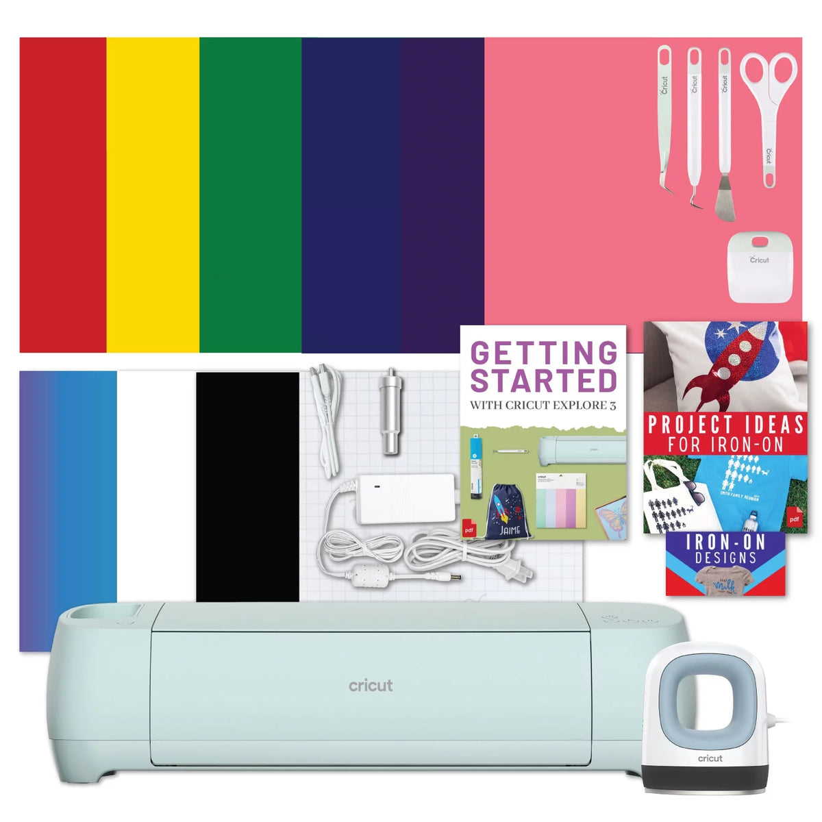 Cricut Explore 3 Machine with Mini Heat Press Bundle B71979