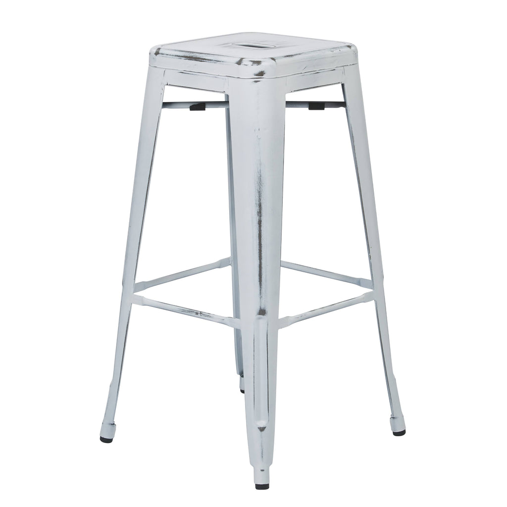 Antique Pink Metal Barstool 2-Pack R128