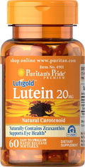 Lutein 20 mg with Zeaxanthin 60 Softgels X99568