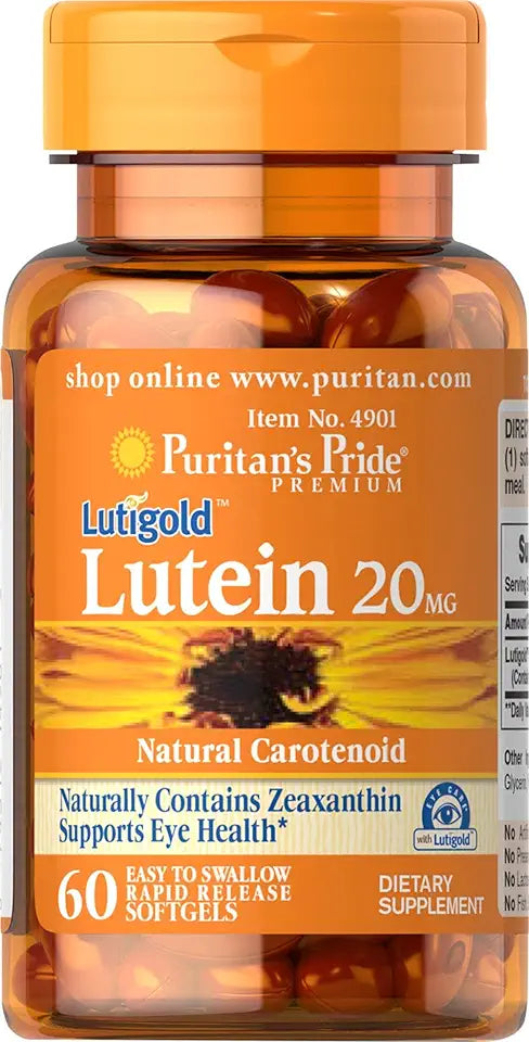 Lutein 20 mg with Zeaxanthin 60 Softgels X99568