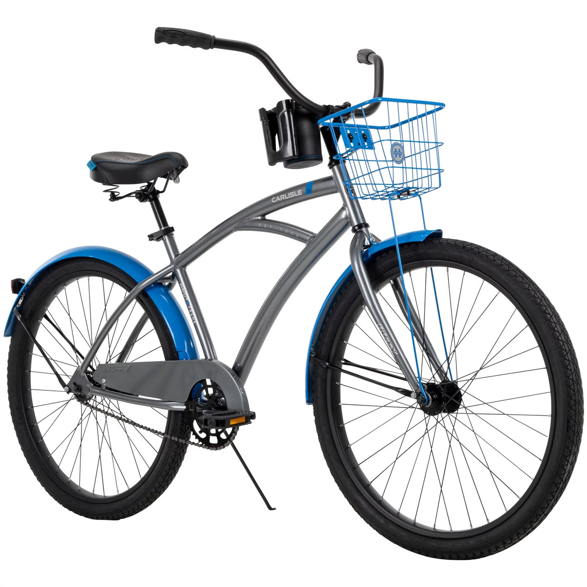 Gray and Blue 26-In. Cruiser Bicycle Z730
