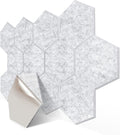 12 Pack Self adhesive Hexagon Acoustic Panels Sound Proof Foam Panels, Grey F2197