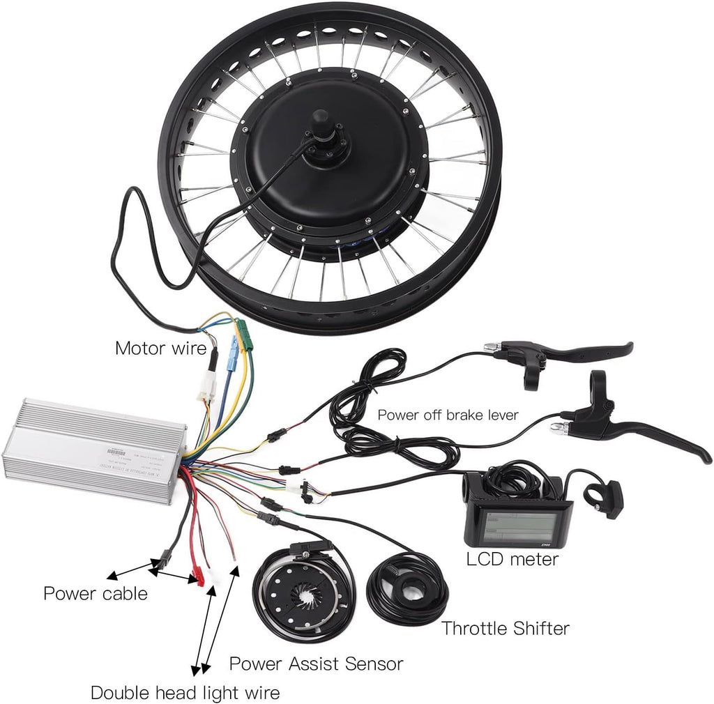 20 Inch 1500W Electric Bike Conversion Kit with Controller L76684