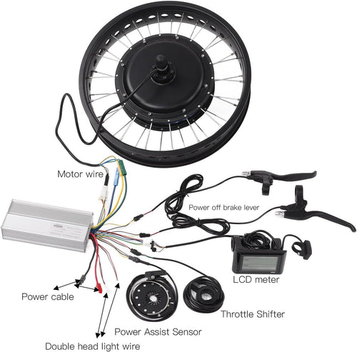 20 Inch 1500W Electric Bike Conversion Kit with Controller L76684