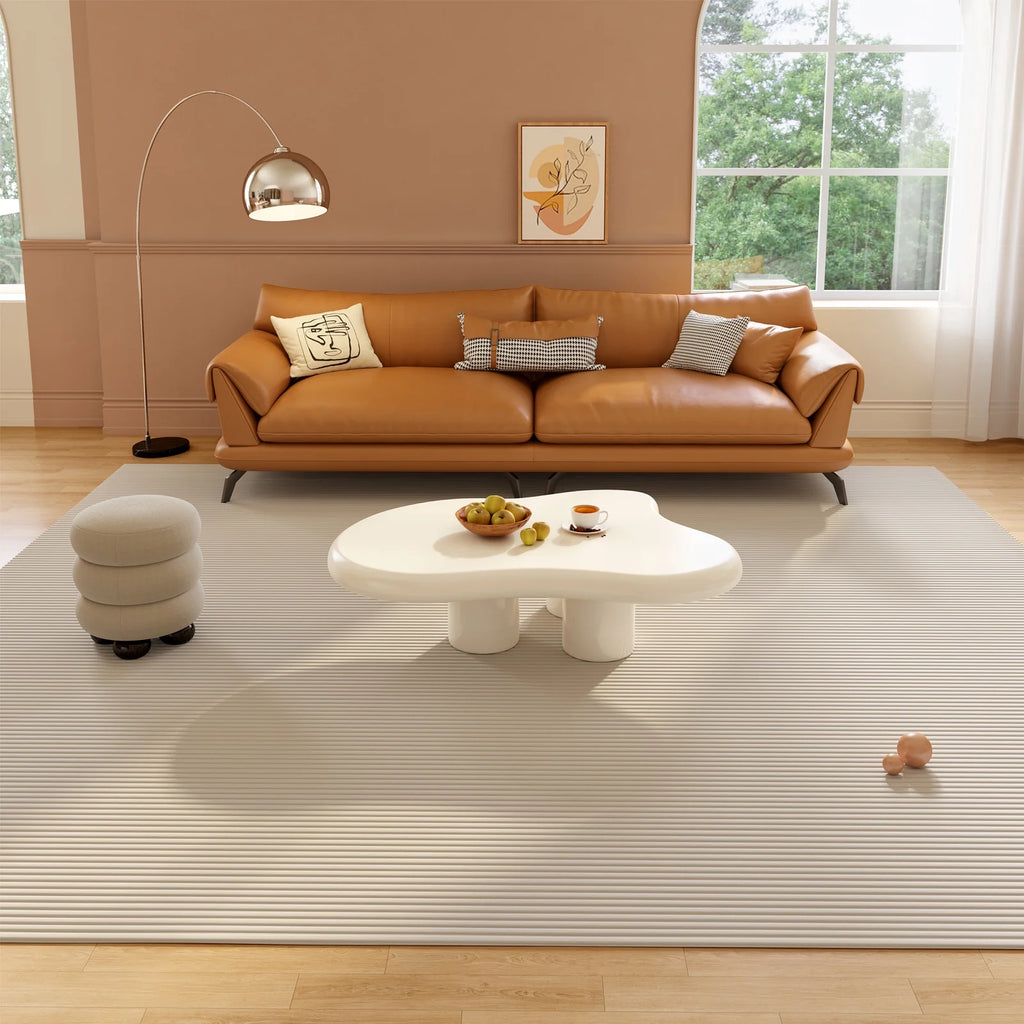 White 46.06 Inch Irregular Coffee Table Z242