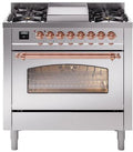 36 Dual Fuel Natural Gas Range Stainless Steel N440