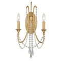 2 Light Antique Gold Wall Mount K2181
